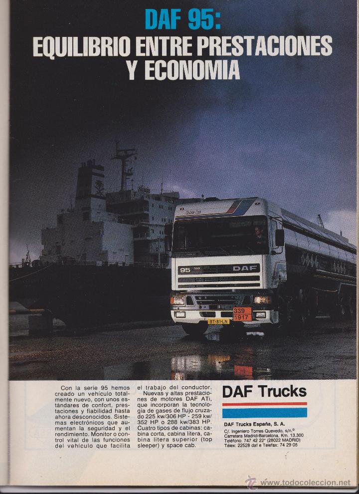 Coleccionismo: publicidad camion daf 95 de 1989