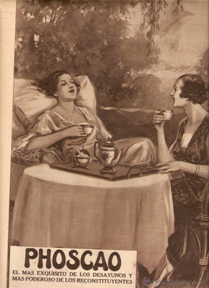 Collectionnisme: A&Ntilde;O 1934 RECORTE PRENSA PUBLICIDAD PHOSCAO RECONSTITUYENTE