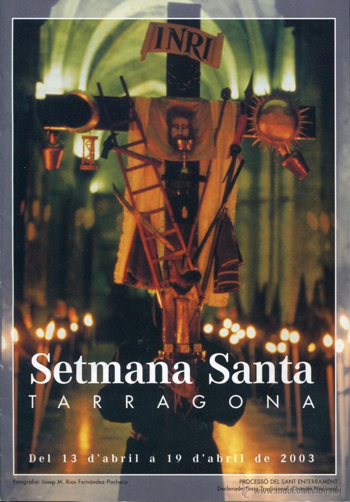 Coleccionismo: Programa triptico semana santa Tarragona 2003 - Foto 1