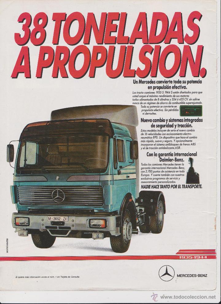 Sammelleidenschaft Papier: Publicidad camion Mercedes Benz