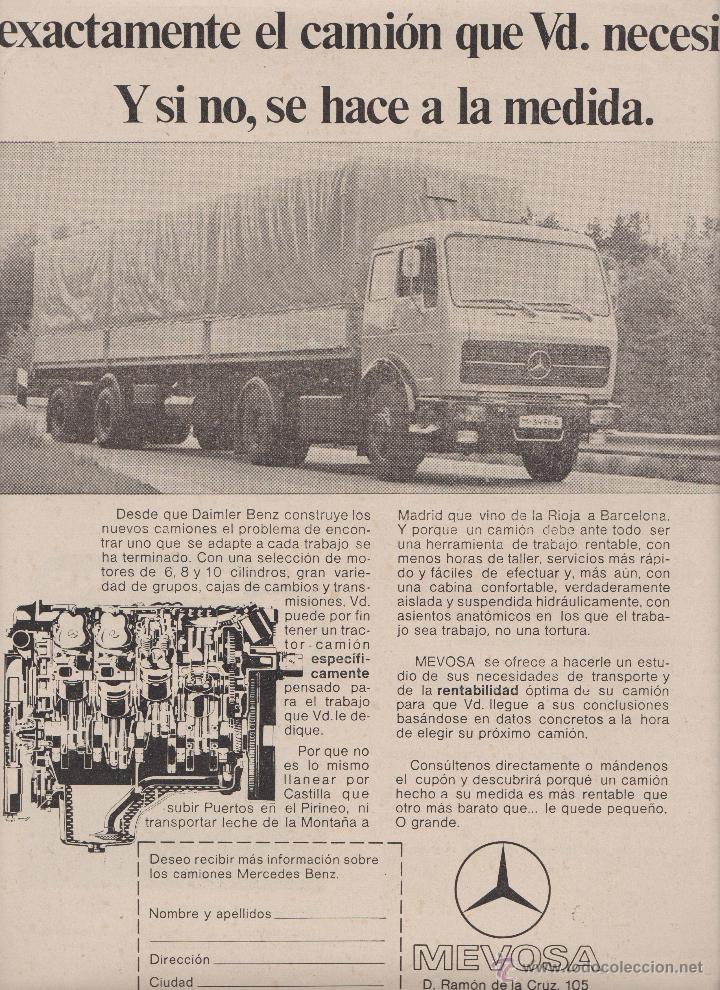 Sammelleidenschaft Papier: Publicidad camion Mercedes Benz