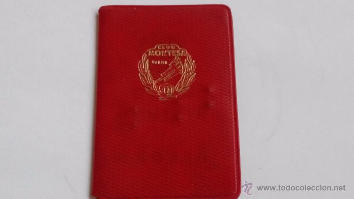 Coleccionismo: antiguo carnet de la mitica montesa club montesa  carnet  a&ntilde;o 1959