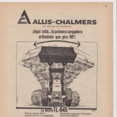 Coleccionismo: PUBLICIDAD TRACTOR ALLIS - CHALMERS DE LOS AÑOS 60