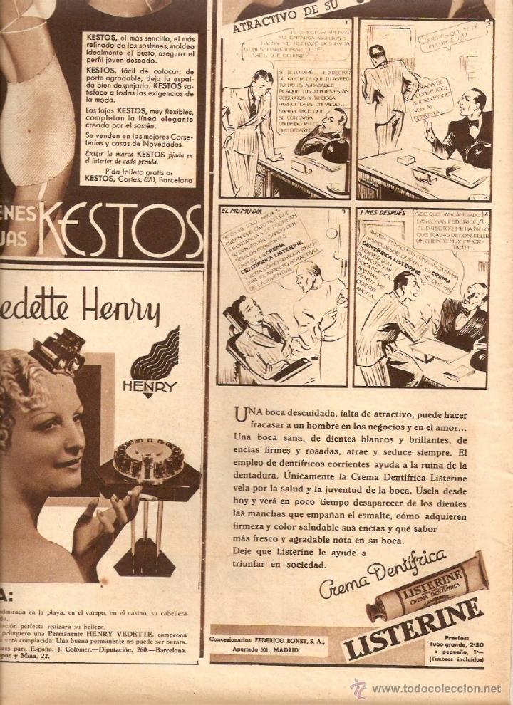 Collectionnisme: A&Ntilde;OS 30 RECORTE PRENSA PUBLICIDAD CREMA DENTIFRICA LISTERINE BONET SOSTENES FAJAS KESTOS HENRY