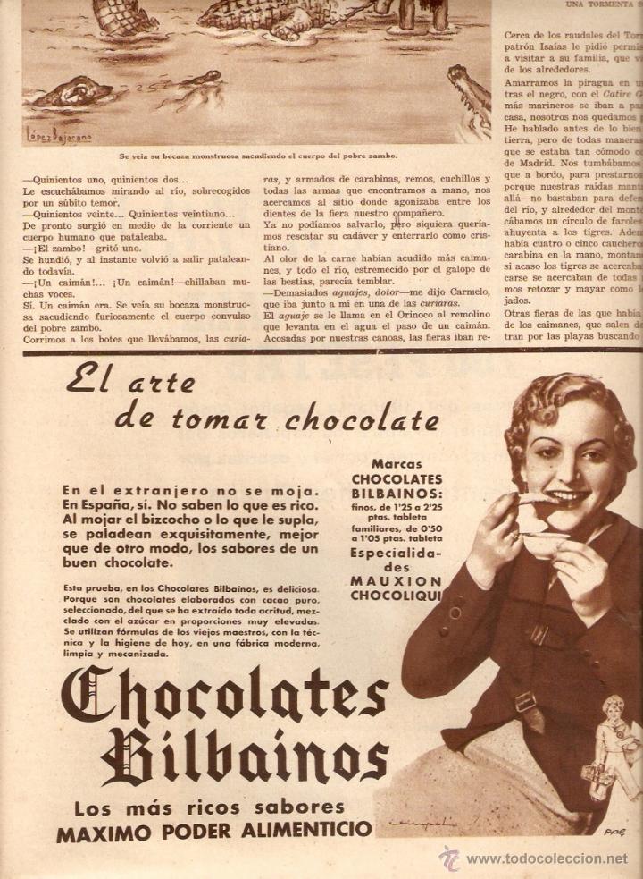 Coleccionismo: A&Ntilde;OS 30 RECORTE PRENSA PUBLICIDAD CHOCOLATE CHOCOLATES BILBAINOS