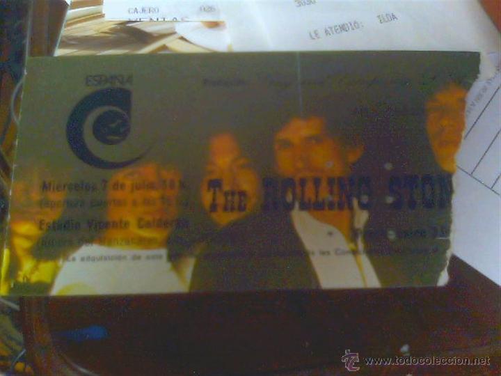 Coleccionismo: Entrada (cortada) del concierto de los Rolling Stones de 1982 en Madrid