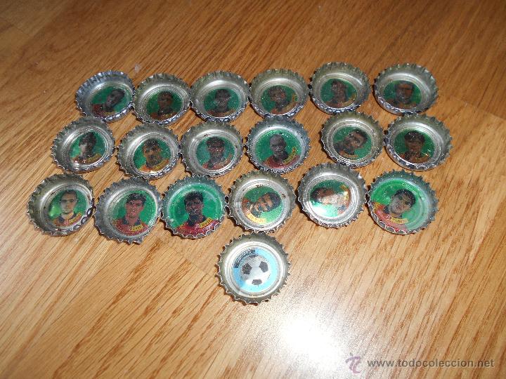Coleccionismo: LOTE CHAPAS COCACOLA SELECCION ESPA&Ntilde;OLA