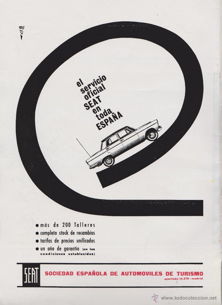 Coleccionismo: publicidad automovil seat 1500 de 1963