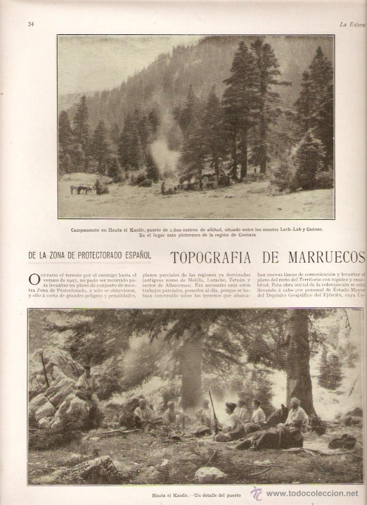 Collecting paper: A&Ntilde;O 1929 RECORTE PRENSA TOPOGRAFIA DE MARRUECOS GOMARA XAUEN FOTOGRAFIAS PROTECTORADO ESPA&Ntilde;OL