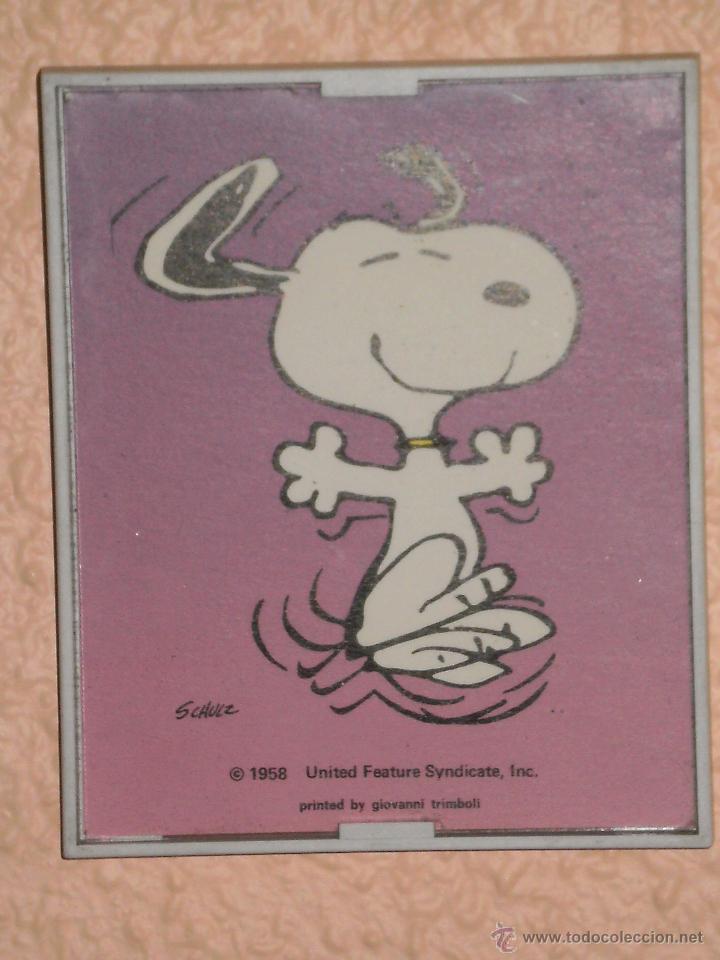 Coleccionismo: CUADRO COLECCIONABLE EN MINIATURA CON SU MARCO EN PVC , SNOOPY . DISE&Ntilde;O SCHULZ , ORIGINALES .
