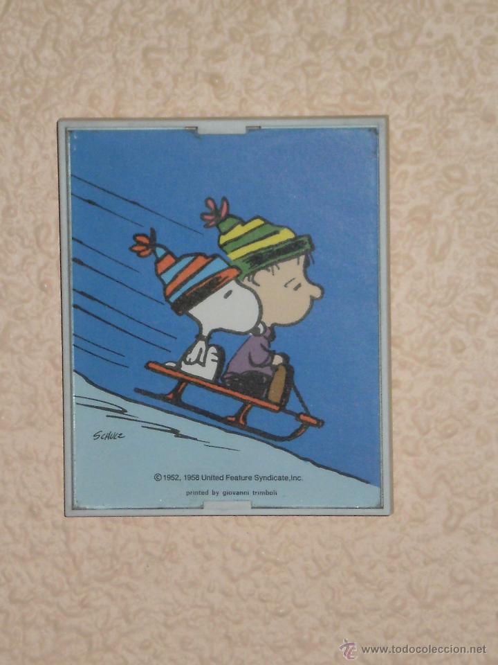 Coleccionismo: CUADRO COLECCIONABLE EN MINIATURA CON SU MARCO EN PVC , SNOOPY . DISE&Ntilde;O SCHULZ , ORIGINALES .
