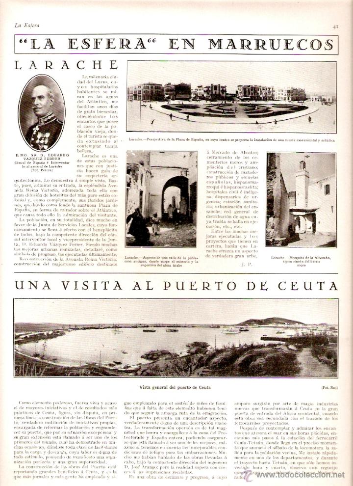 Collecting paper: A&Ntilde;O 1929 MARRUECOS LARACHE COMPA&Ntilde;IA AGRICOLA DEL LUKUS PUERTO DE CEUTA ALCAZARQUIVIR ARCILA