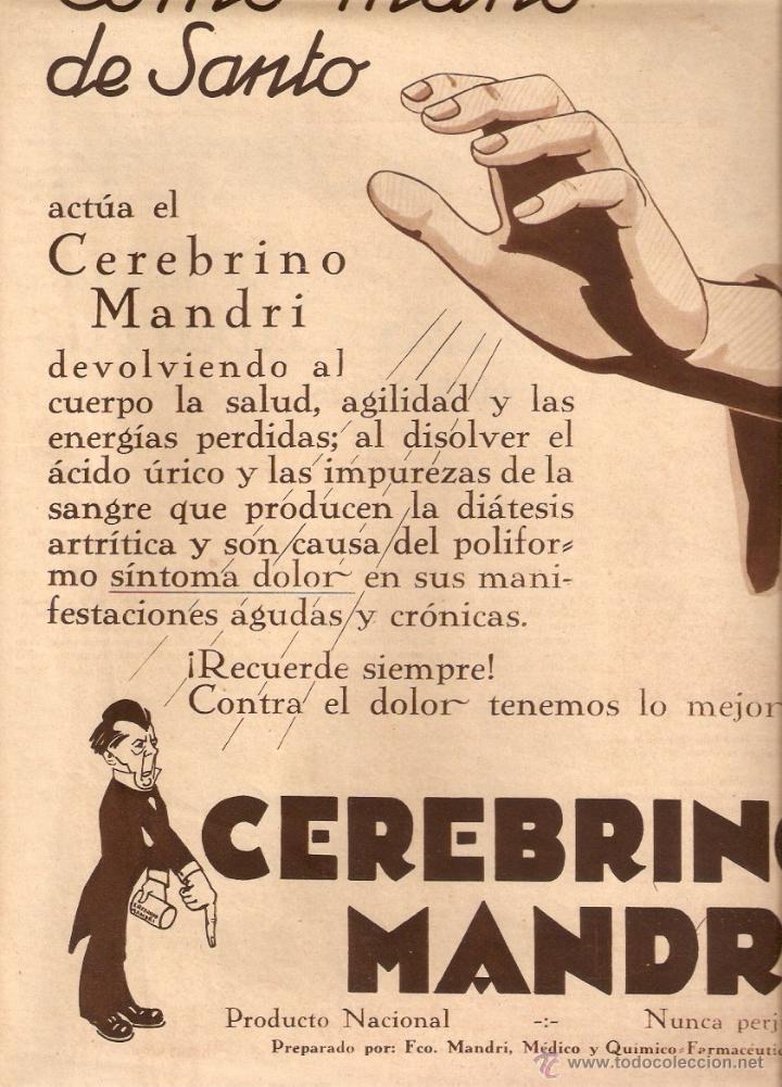 Collectionnisme: A&Ntilde;OS 30 RECORTE PRENSA PUBLICIDAD CEREBRINO MANDRI