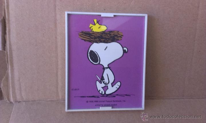 Coleccionismo: CUADRO EN MINIATURA CON MARCO EN PVC , SNOOPY (MAS 4 EUROS ENVIO) 7 X 8 CM APROX.