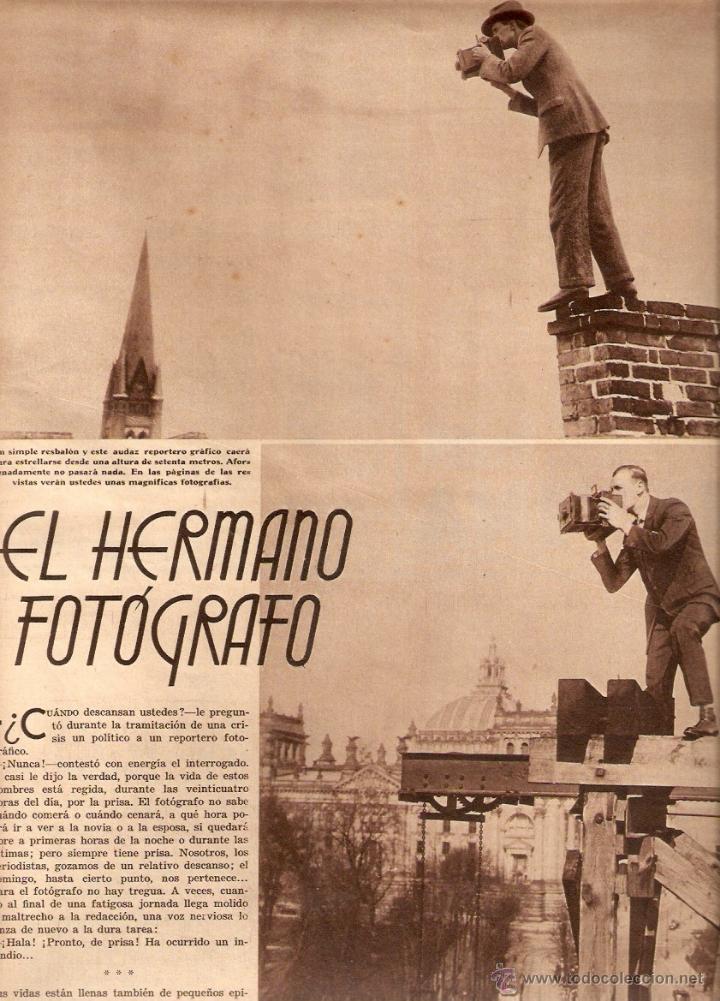 Colecionismo: A&Ntilde;OS 30 RECORTE PRENSA FOTOGRAFIA LOS RIESGOS DEL FOTOGRAFO