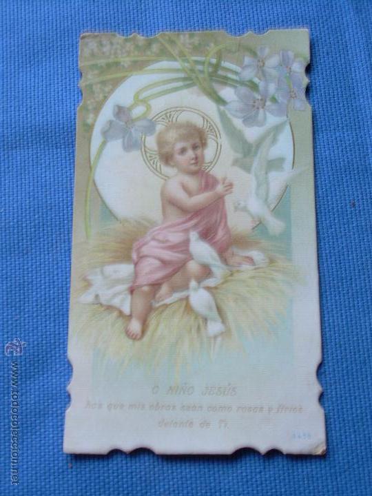Coleccionismo: ESTAMPA RELIGIOSA TROQUELADA - NI&Ntilde;O JESUS
