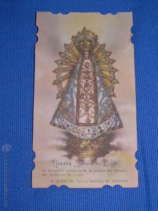 Coleccionismo: ESTAMPA RELIGIOSA RECUERDO DE LA ENTRONIZACION DE NTRA SRA DE LUJAN - SEVILLA 15 MAYO 1949