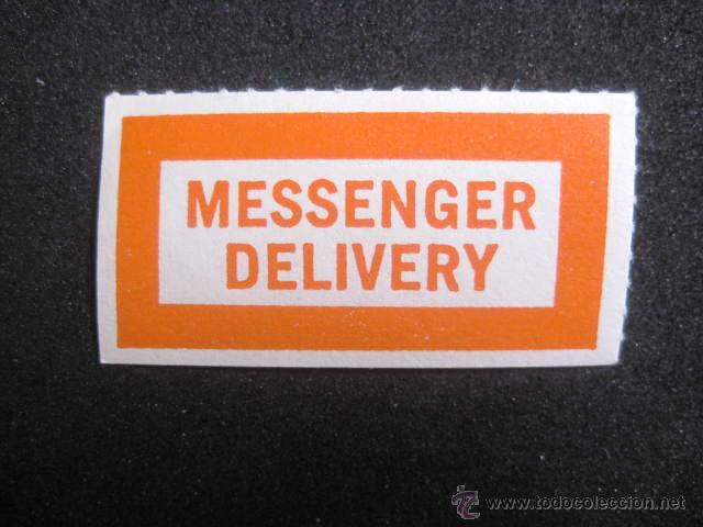 Coleccionismo: COLECCIONISMO POSTAL. ETIQUETA AEREA USA.. A&Ntilde;OS 70-80. ENVIO INCLUIDO.