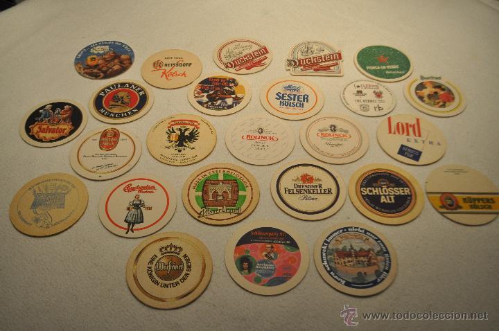 Coleccionismo: LOTE 25 POSAVASOS DISTINTOS - CERVEZA DUCKSYEIN, HEINEKEN, BAVARIA, REISSDORF, SCHL&Ouml;SSER ALT...
