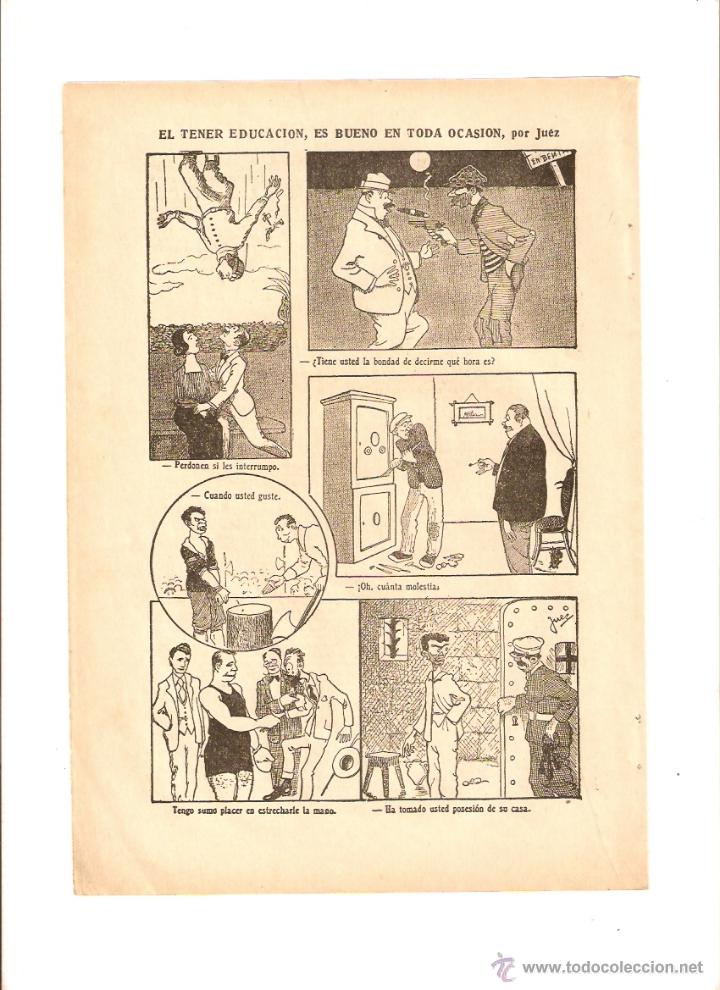 Colecionismo: A&Ntilde;OS 20 RECORTE PRENSA HUMOR COMIC HOJA COMICA EL TENER EDUACION ES BUENO POR JUEZ VI&Ntilde;ETAS DIBUJO