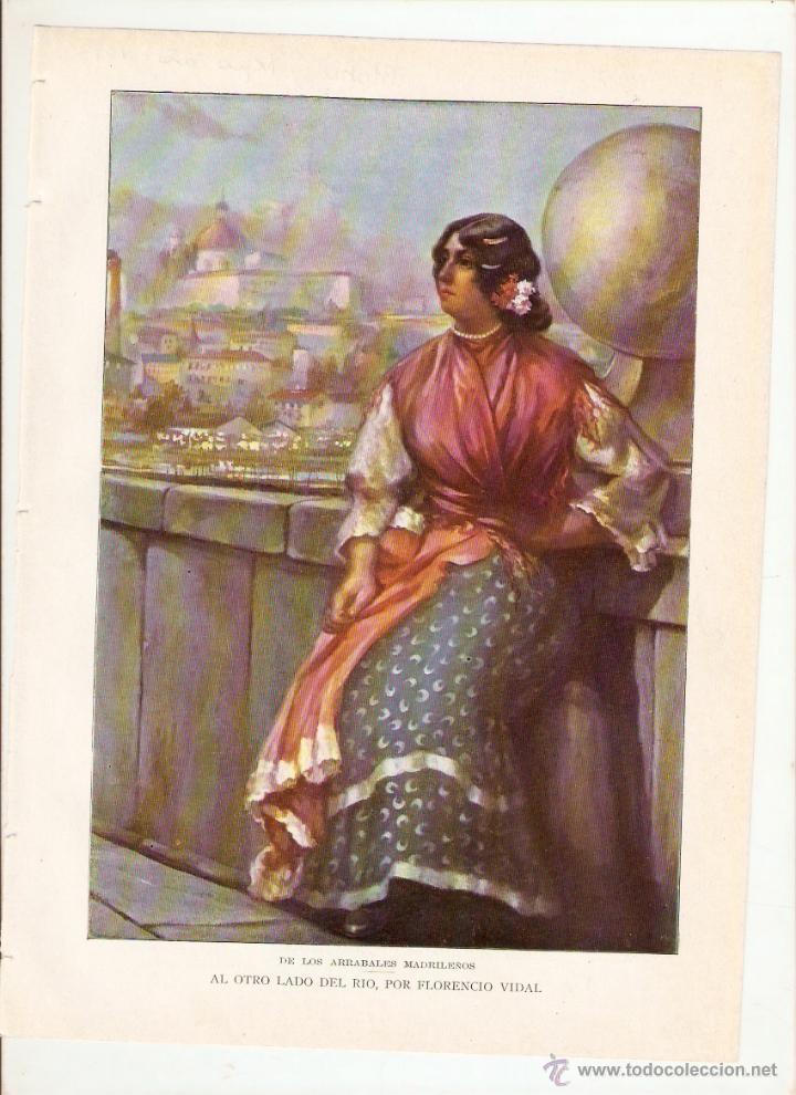 Coleccionismo: A&Ntilde;O 1913 RECORTE PRENSA LAMINA REPRODUCCION DIBUJO FLORENCIO VIDAL POESIA CELSO LUCIO