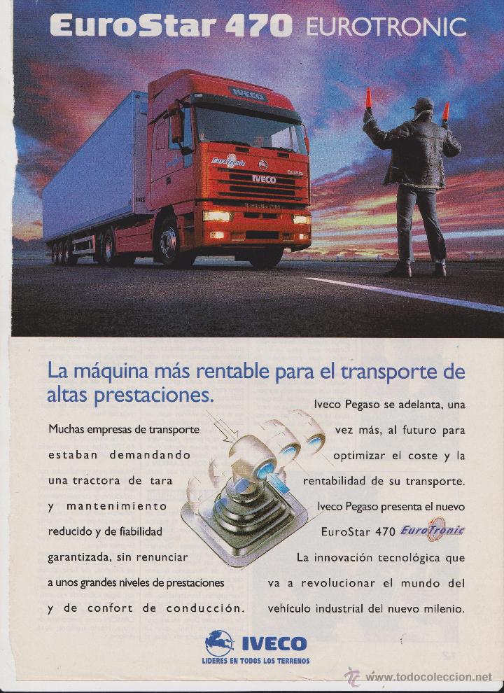 Coleccionismo: publicidad camion iveco pegaso eurostar 470 eurotronic