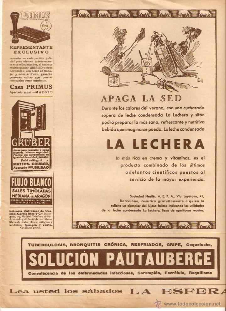 Coleccionismo: A&Ntilde;OS 30 RECORTE PRENSA PUBLICIDAD LECHE CONDENSADA LA LECHERA CREMA OATINE SAL DE FRUTA ENO
