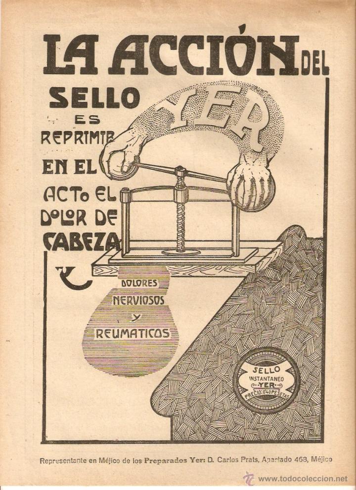 Coleccionismo: A&Ntilde;OS 20 RECORTE PRENSA PUBLICIDAD SELLO YER AGUA DE COLONIA CALBER PERFUMERIA HIGIENICA CALBER