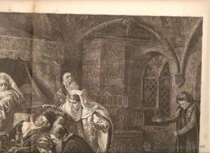 Coleccionismo: A&Ntilde;O 1899 RECORTE PRENSA ARTE PINTURA DIBUJO CUADRO ULTIMOS MOMENTOS DE IVAN EL TERRIBLE POR MAROWSKI
