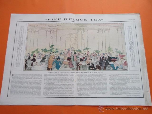 Coleccionismo: 1917 - EL PALACE HOTEL DE MADRID A LA HORA DEL TE