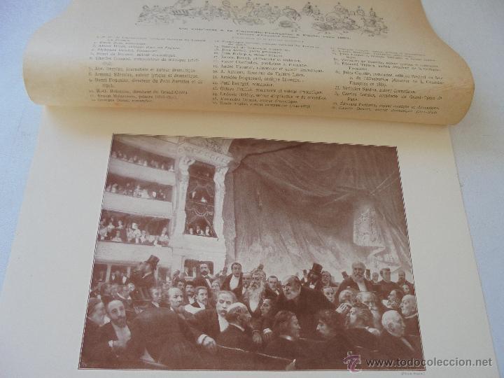 Coleccionismo: ANTIGUA L&Aacute;MINA-UN ENTR&acute;ACTE &Agrave; LA COM&Eacute;DIE FRAN&Ccedil;AISE &Agrave; PARIS-MIDE 19.5 X 28 CM.-
