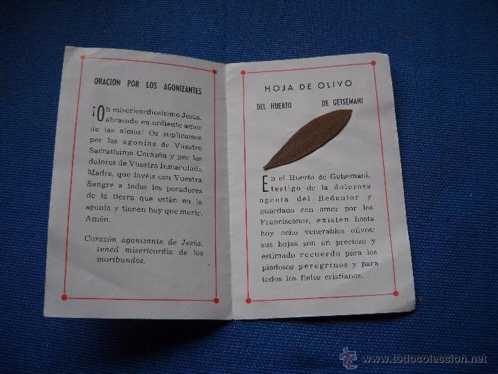 Coleccionismo: DIPTICO CON RELIQUIA DEL HUERTO DE GETSEMANI - VER ADICIONAL