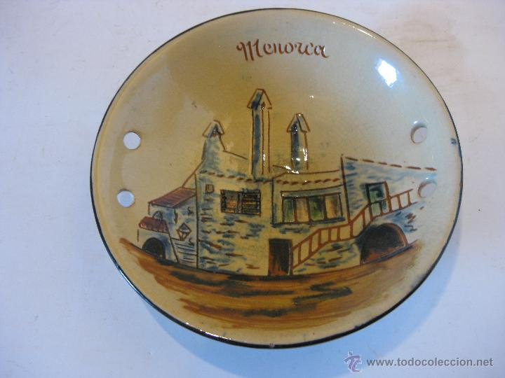 Coleccionismo: Plato de cer&aacute;mica esmaltada de menorca - Foto 1