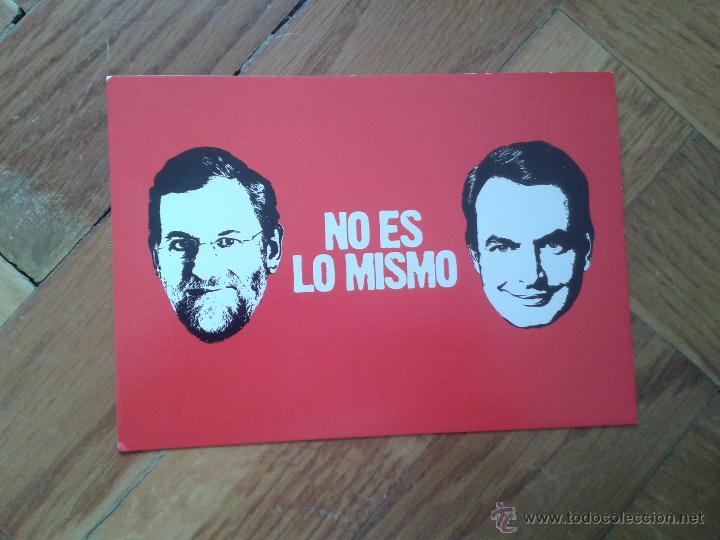 Coleccionismo: flyer postal elecciones generales 2008 Jos&eacute; Luis Rodr&iacute;guez Zapatero PSC PSOE socialistas