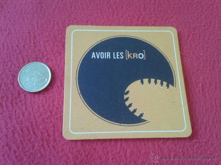 Coleccionismo: ESCASO POSAVASOS TENGO MAS POSAVASOS VEAN MIS LOTES AVOIR LES KRO CERVEZA ?. A IDENTIFICAR IDEAL COL