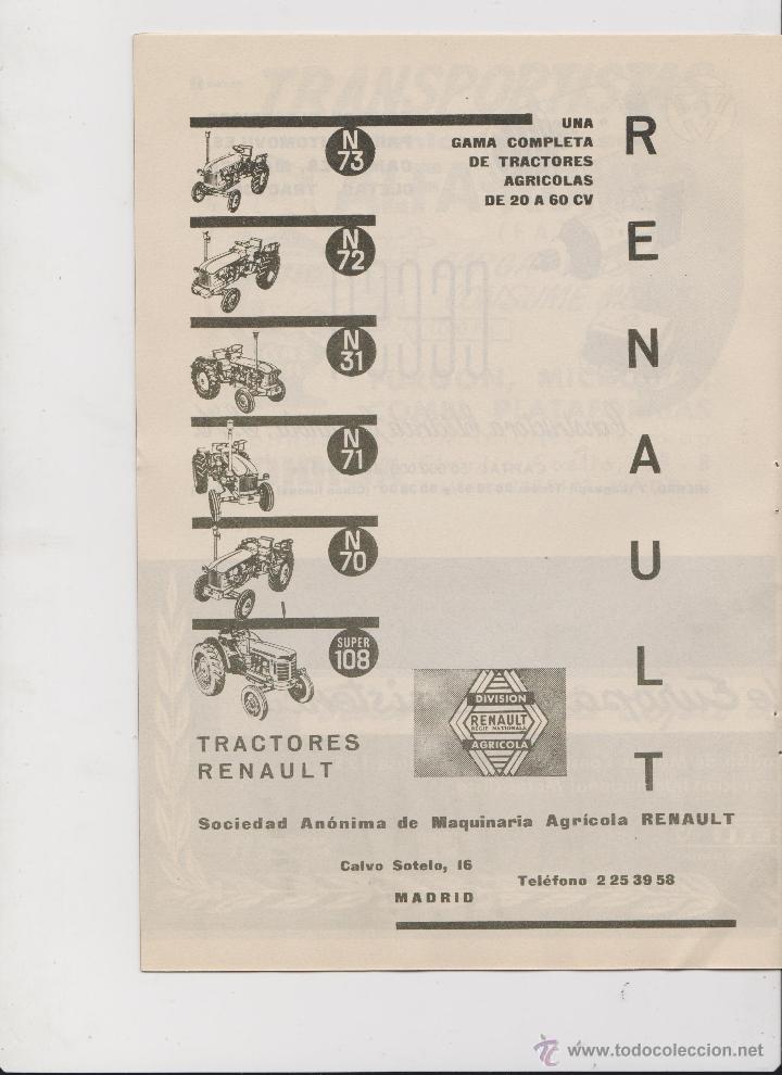 Sammelleidenschaft Papier: publicidad tractores renault de 1961