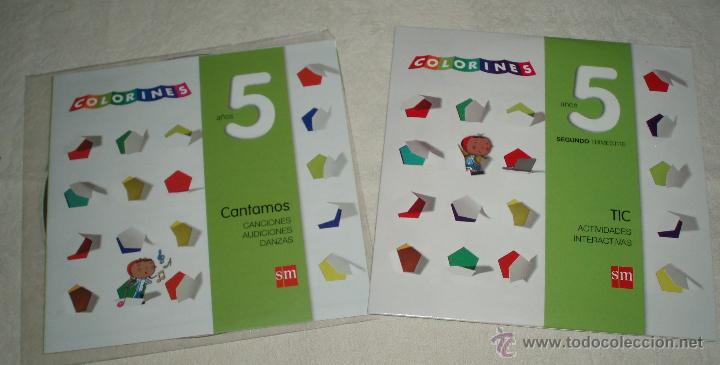Colecionismo: dos cds colorines  5  cantamos-actividades interactiva  SM