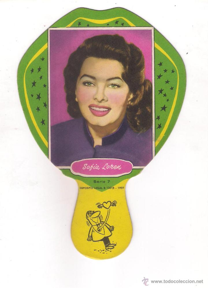 Coleccionismo: SOFIA LOREN , ABANICO  SERIE 7 .