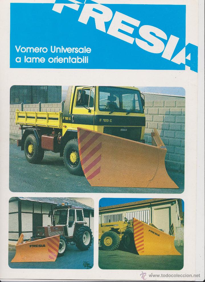 Coleccionismo: Catalogo fresia cu&ntilde;as para quitanieves para camiones tractores palas