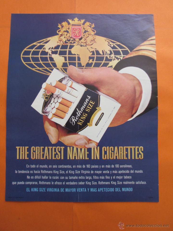 Coleccionismo: PUBLICIDAD 1969 - COLECCION TABACO - ROTHMANS - Foto 1