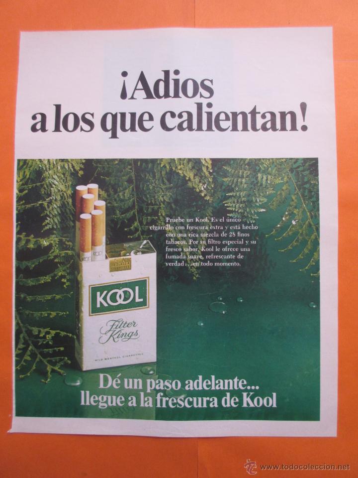 Coleccionismo: PUBLICIDAD 1969 - COLECCION TABACO - KOOL - Foto 1
