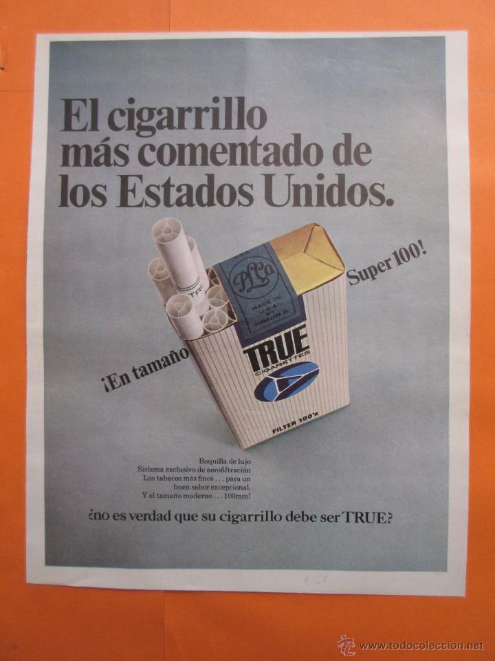 Coleccionismo: PUBLICIDAD 1968 - COLECCION TABACO - TRUE - Foto 1