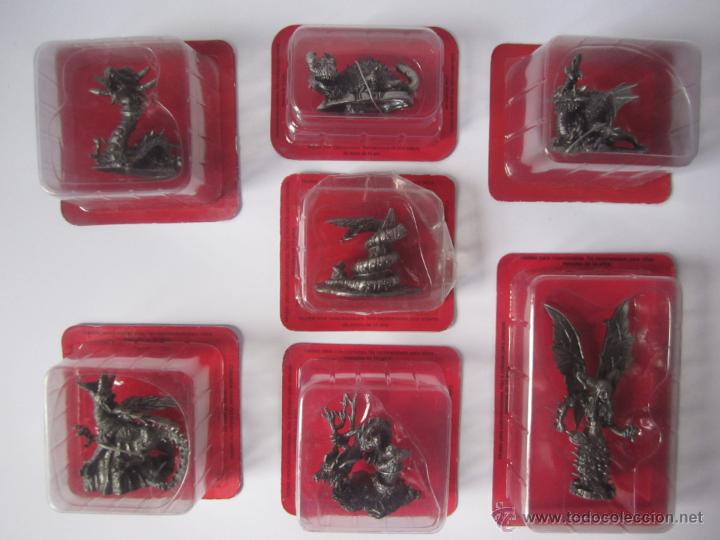 Coleccionismo: 7 FIGURAS METAL COLECCI&Oacute;N DRAGONES Y CRIATURAS FANT&Aacute;STICAS PLANETA DeAGOSTINI
