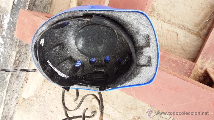 Coleccionismo: Casco de obrero en color azul de plastico - Foto 2