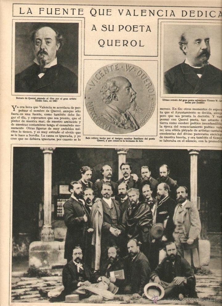 Coleccionismo: A&Ntilde;O 1932 RECORTE PRENSA VALENCIA FUENTE QUEROL POESIA MONTSERRAT REUNION POETAS PARLA LLEMOSINA