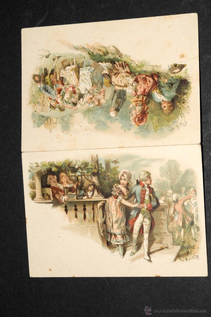 Coleccionismo: TARJETA DE MENU EN FRANCES XIX