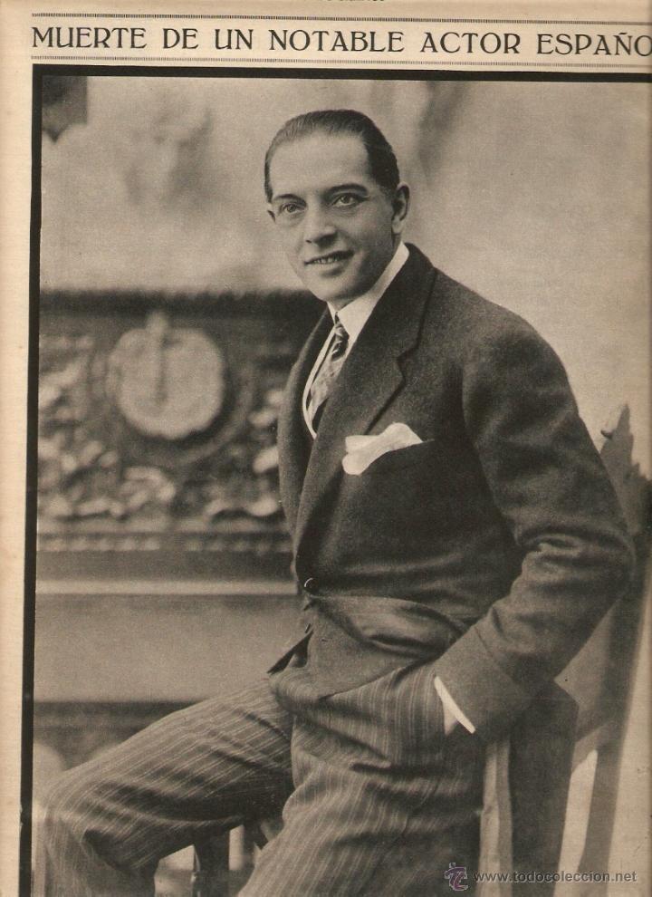 Collectionnisme: A&Ntilde;O 1931 RECORTE PRENSA ESQUELA MUERTE ACTOR TEATRO SANTIAGO ARTIGAS FIGUERES MADRID