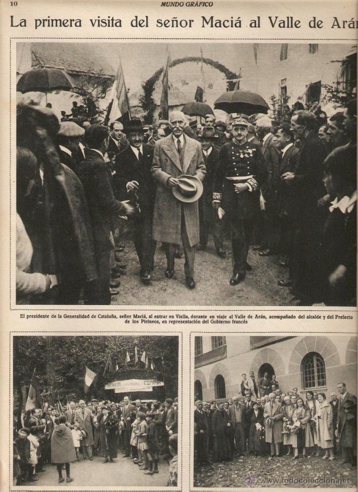 Sammelleidenschaft Papier: A&Ntilde;O 1931  VALENCIA EL PUIG MONASTERIO DE SANTA MARIA VALL ARAN MACIA VISITA VIELLA BOSSOST LES