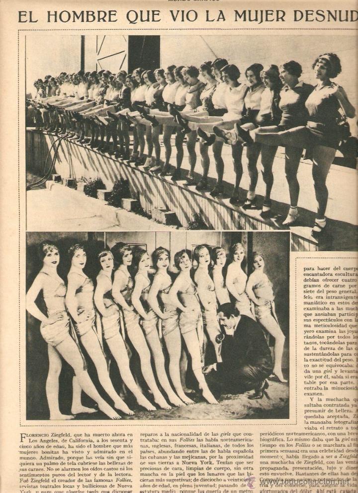 Coleccionismo: A&Ntilde;O 1932 RECORTE PRENSA MUERTE FLO ZIEGFELD TEATRO REVISTA MUSICAL BAILARINAS FOLLIES BROADWAY