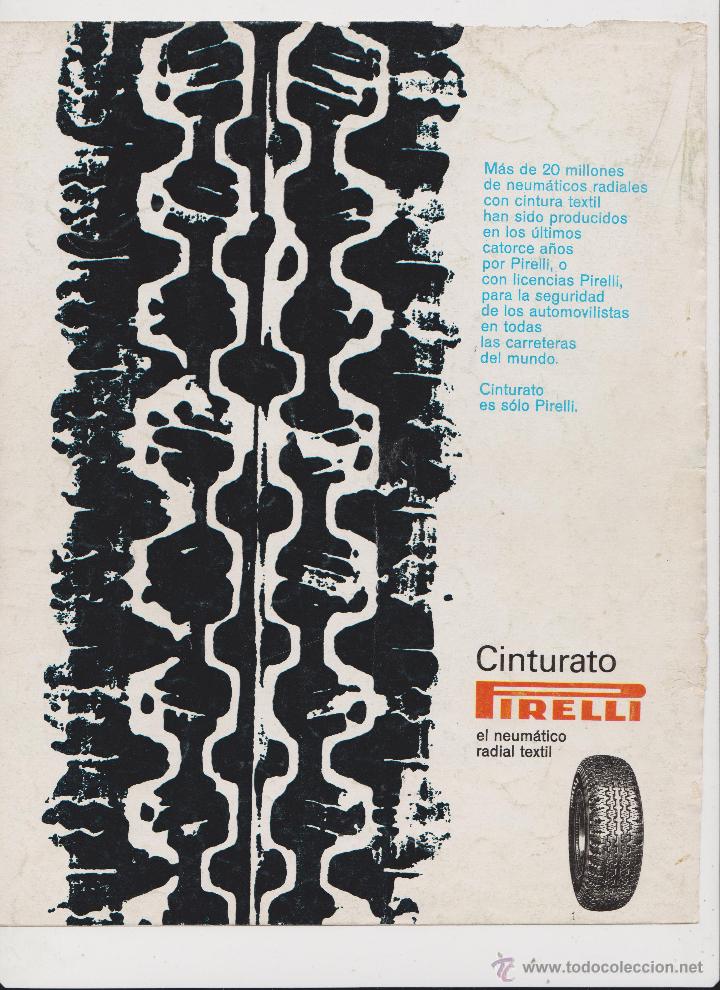 Coleccionismo: publicidad cubiertas  neumaticos pirelli